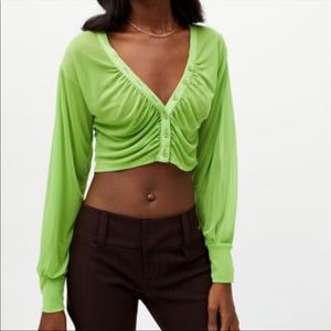 Urban Outfitters Cara Mesh Crop Top - M